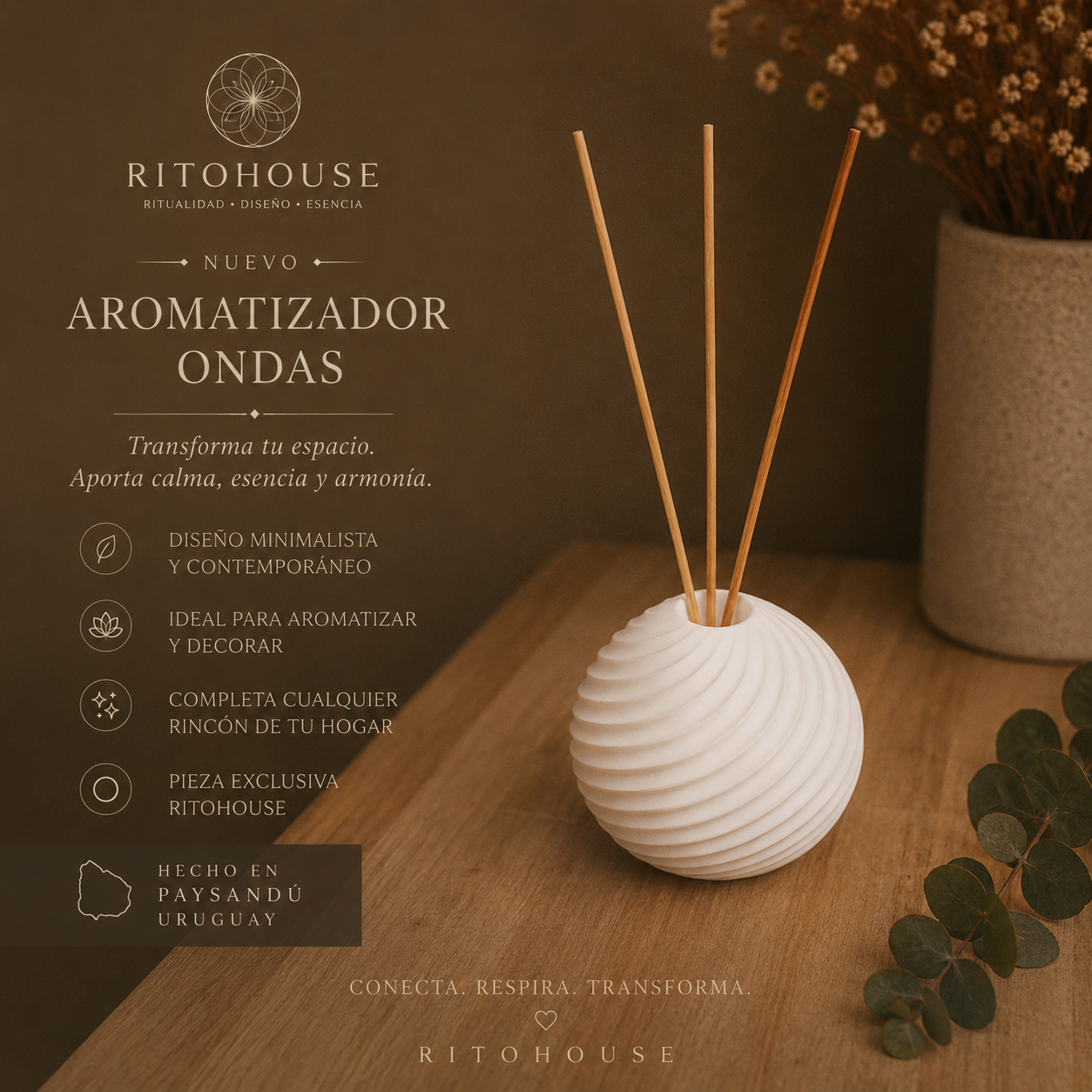 Difusor de Aroma Redondeado + esencia