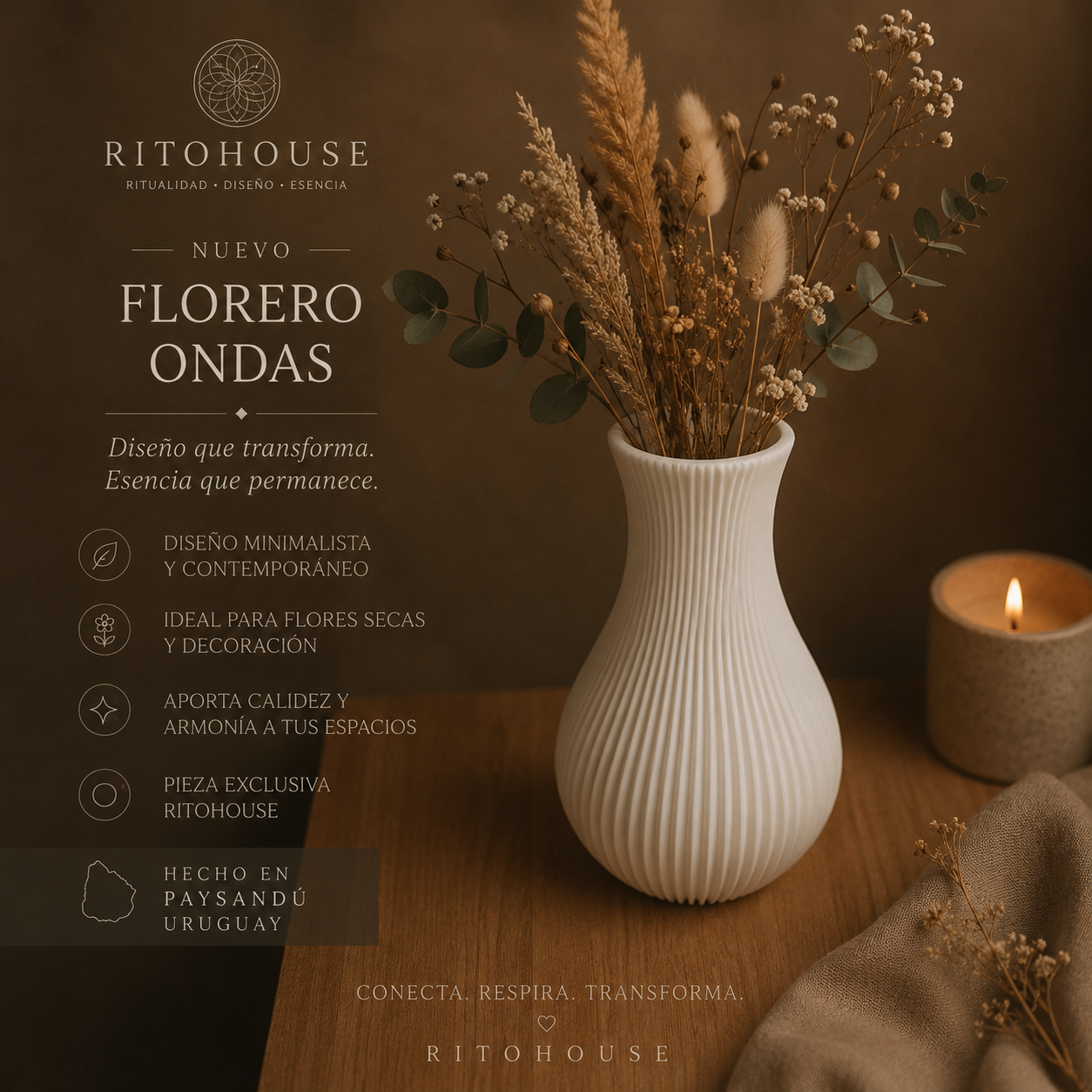 Florero Ondas