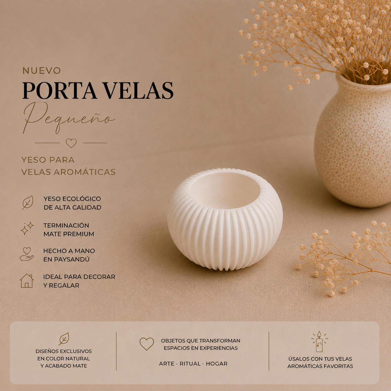 Portavela Minimalista Chico
