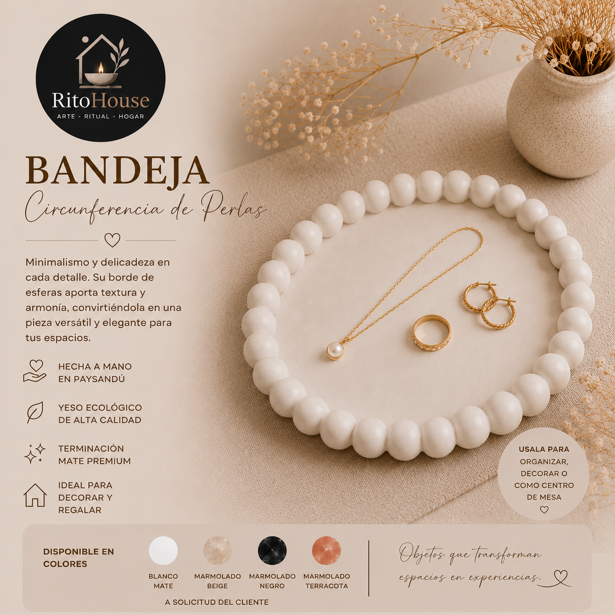 Bandeja Redonda Perlas