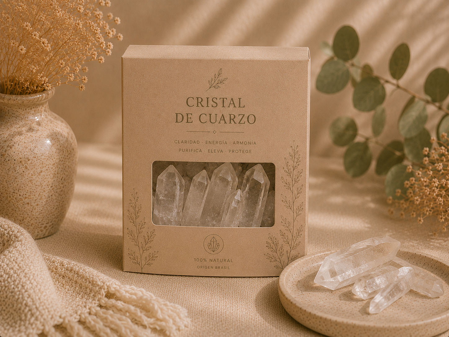Cristal de Cuarzo Obelisco  x 1