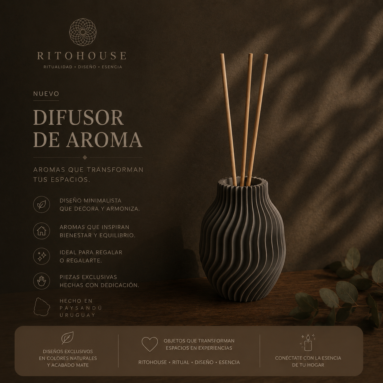 Difusor de Aroma Minimalista + esencia