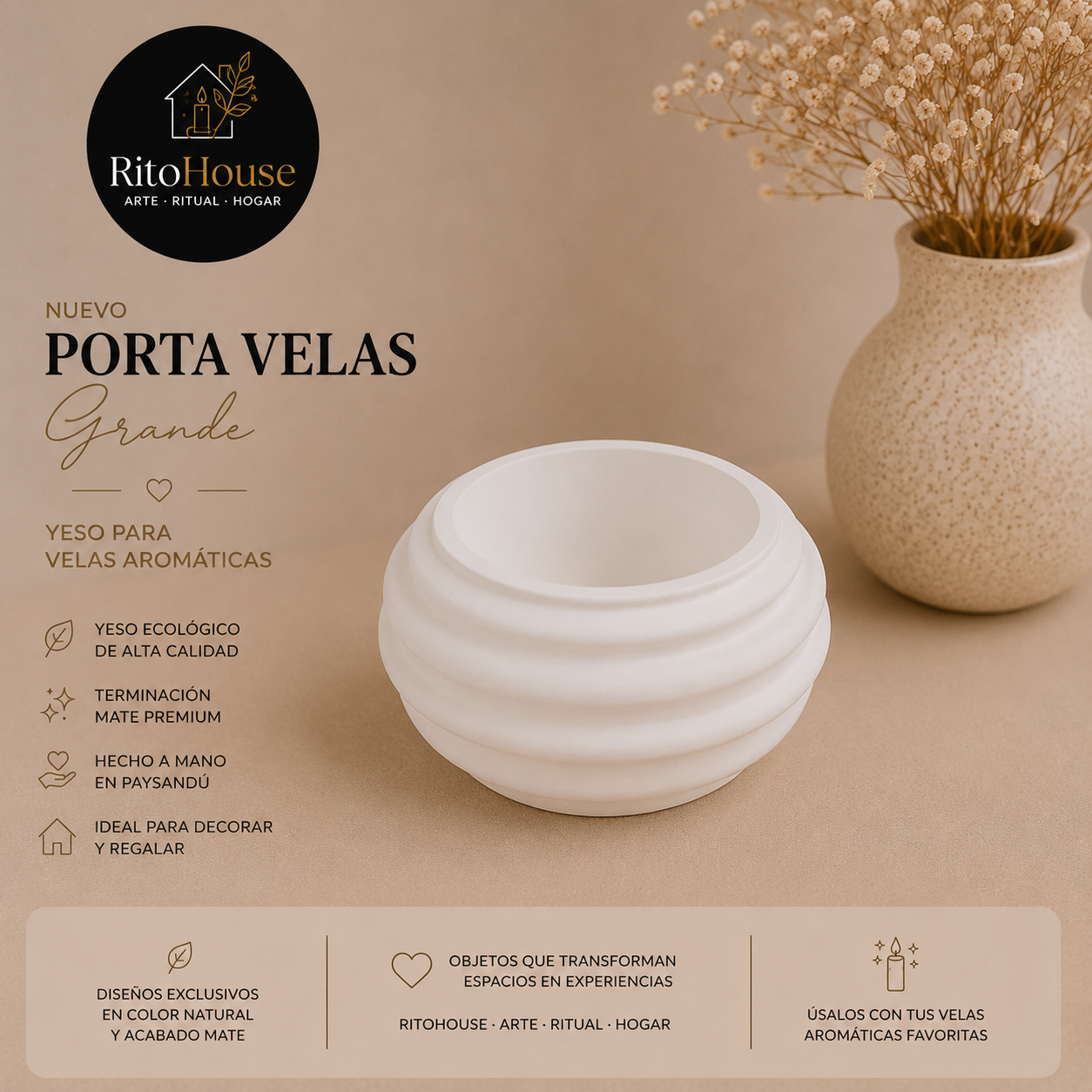 Portavela Redondeado Grande