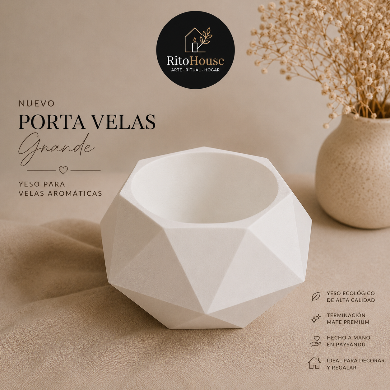 Portavela Triangulos Grande